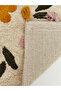 Esvab • Modern & Distinctive Tasseled Floral Embroidered Bath Mat 50X80 cm - 5