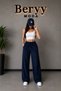 Winter Women's 3-Piece Black Gray Navy Blue Wide Cut Sweatpants Set - Stylish and Comfortable - 4