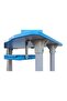Generic Modern Multi-Function Foldable Ergonomic Study Table Blue - 3