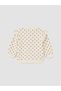 Vizyon New Season Ecru Bow Printed Baby Girl Set - 7