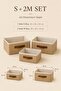 3-Piece Lidless Jute Organizer Set S + 2m Size Closet Shelf Bathroom Textile Organizer Storage Box - 8