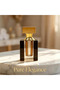 Luxury Black Gold Rectangle Empty Essential Oil and Perfume Spray Bottle, Refillable Glass Container with Inner Tube, Premium Travel Cosmetic Atomizer for Daily Fragrance and Aromatherapy. - 3