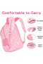 3Pcs Daisy Prints Backpack for Girls Bookbag set Primary School Daypack Elementary Students Knapsack with Lunch Box, M - 3