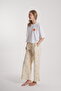 Women's Floral Detail Long Pajama Set - 4