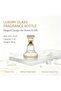 Premium Glass Essential Oil Bottle with Gold Geometric Pattern, Ideal for Oud, Attar, and Fine Perfume Oils. Arabic-Inspired Refillable Vessel for Essential Oils, Perfect for Home Fragrance Decor. - 6