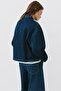 Boxy kesim denim ince ceket - 6