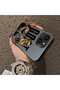 iPhone 15 Plus/14 Plus Compatible Hard Acrylic Back Silicone Edge Lens Protection Star Football Player Case - 5