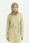 Cotton Naia Blend Natural Scarf - Olive