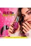 Red Flush Disco Gel Nail Polish 8ml HEMA and TPO-Free - 3