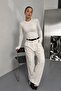 Soft Touch Finger-Loop Long Sleeve Basic Blouse St3439 - 4