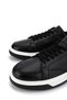 Men's Genuine Leather Black Sneakers & Sports Shoes - 3