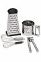5-Piece Stainless Steel Kitchen Utensil Set – Grater, Flour Sifter, Garlic Press, and 2-Piece Whisk Set - 2