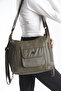 Gabriella Khaki Women's Daily Soft Leather Crossbody Shoulder Bag - 2