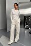 Soft Touch Finger-Loop Long Sleeve Basic Blouse St3439 - 3