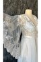 Specially Designed Embroidered Lace Detailed 2-Piece Long Dressing Gown (Boxed) - 4