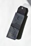 Men's Wallet Genuine Leather Handmade Card Holder with Cash Compartment Navy Blue - 6