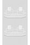Stainless Adhesive Bathroom Shelf, Bathroom Organizer, Bathroom Storage, Shampoo Shelf - 5