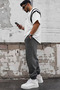Men's Winter Oversize 3-Thread Sweatpants with Elastic Waist and Cuffs - 2