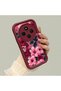 Redmi 14C 4G/5G Compatible Pink Ground Vivid Color Flower Pattern Shockproof Silicone Case