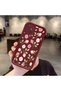 Samsung Galaxy A51 4g Compatible Soft Silicone Case with Burgundy Background Rose Flower Pattern - 2