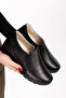 Genuine Leather Padded Sole Comfortable Daily Shoes Esfa.4003 Black - 5