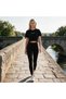 Women's Black High Waist Stretchy Sports Leggings Daily Yoga Pilates Fitness - 2