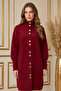Buttoned Beard Cardigan N3265 Red - 2