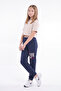 Girl's 3 Thread Printed Double Pocket Jogger Sweatpants - 4