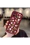 Poco C55 Compatible Bordo Background Rose Flower Pattern Soft Silicone Shock Resistant Case - 2
