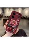 Tecno Camon 20 Compatible Stylish Burgundy Frame Nostalgic Peony Pattern Daily Use Protective Case - 2