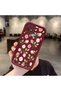 Oppo A15/A15S Compatible Burgundy Background Roses Flower Pattern Soft Silicone Shockproof Case - 2