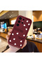 Samsung Galaxy S24 Ultra Compatible Claret Red Color Simple Heart English Sentence Pattern Silicone Case - 2