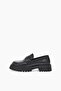 Men's Gorizia Leather Thick-Sole Loafers - Black - 2