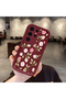 Samsung Galaxy S24 Ultra Compatible Soft Silicone Case with Burgundy Background Rose Flower Pattern - 2