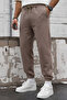 Men's Winter Oversize 3-Thread Sweatpants with Elastic Waist and Cuffs - 6