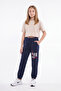 Girl's 3 Thread Printed Double Pocket Jogger Sweatpants - 2