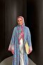 Patterned Shawl Abaya 32-2908 - 6