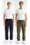 Men's 2-Piece Parachute Fabric Baggy Trousers with Commando Pockets, Wide Legs, Comfortable Fit