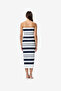 Women's Summer White-Marine Maxime Knit Strapless Midi Dress - 7