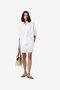 Women's Summer White Rhodes Poplin Drawstring Shorts - 3