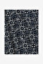 Men's Navy/Cream White Ss Print Shirt - 6