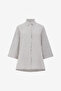 Women's Lia Seersucker Monochrome Striped Relaxed Shirt - 6