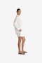 Women's Summer White Rhodes Poplin Drawstring Shorts - 5