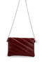 Stylish Quilted Stitched Clutch Women's Crossbody Bag Monaco Burgundy - 5