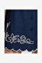 Women's New Navy/Porcelain Calissa Cotton Blend Mini Dress - 7
