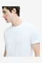 Men's Short Sleeve Micro Seersucker White Stripe T-Shirt - 2