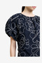 Women's Black/Porcelain Crea Cambria Embroidered Mini Dress - 4