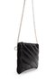 Stylish Quilted Stitched Clutch Women's Crossbody Bag Monaco Black - 5