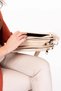 Women's Quilted Daily Stylish Bag Ald.4550 Ecru - 8