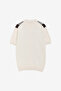 Men's Chocolate Brown/Ecru Ss Button Through Stripe Polo T-Shirt - 5